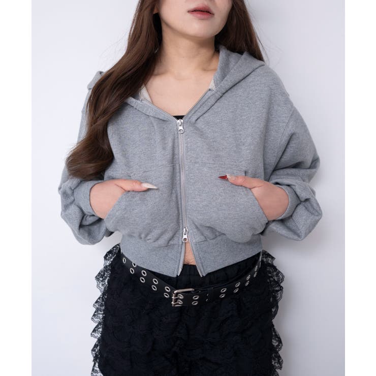 ショートZIPパーカー | WEGO【WOMEN】 | 詳細画像27 