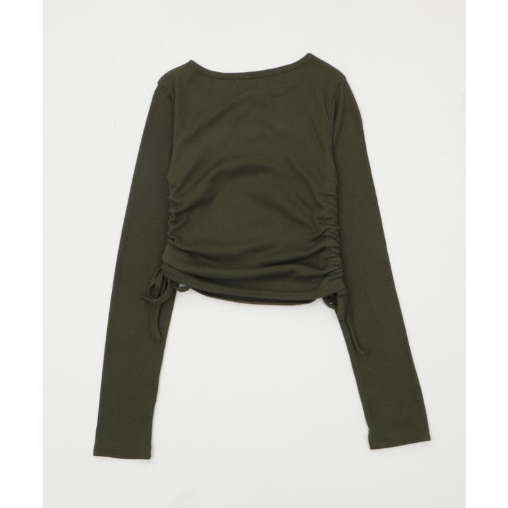 サイドギャザーヘンリーネックロゴTOP | WEGO【WOMEN】 | 詳細画像13 