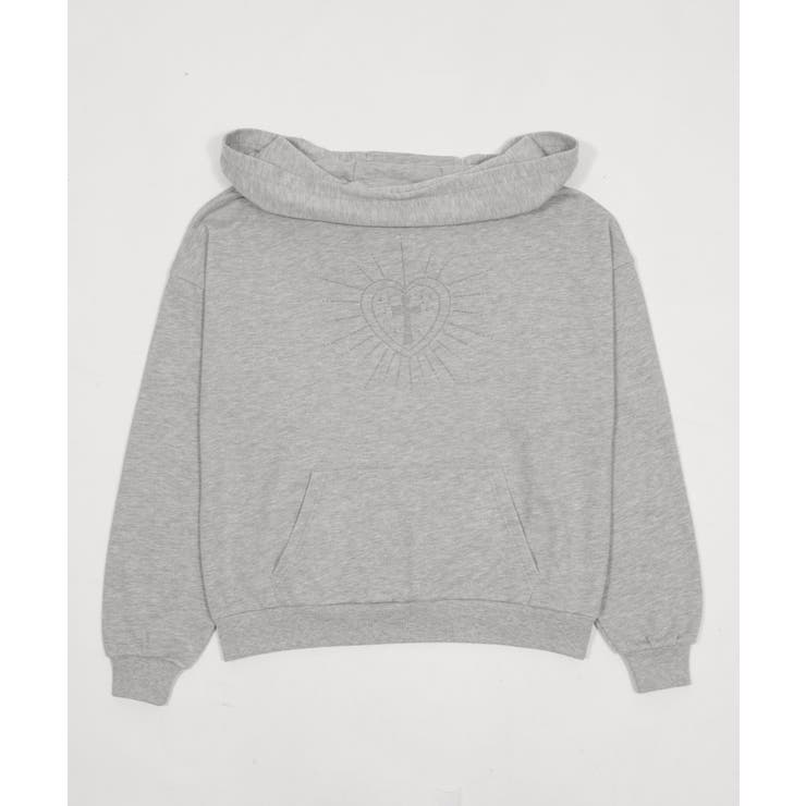 オフショルフードスウェット | WEGO【WOMEN】 | 詳細画像11 