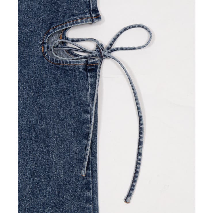 カットアウトリボンストレッチフレアデニムパンツ | WEGO【WOMEN】 | 詳細画像40 