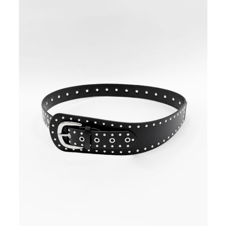 ブラック | Lスタッズサッシュハトメベルト | WEGO【WOMEN】