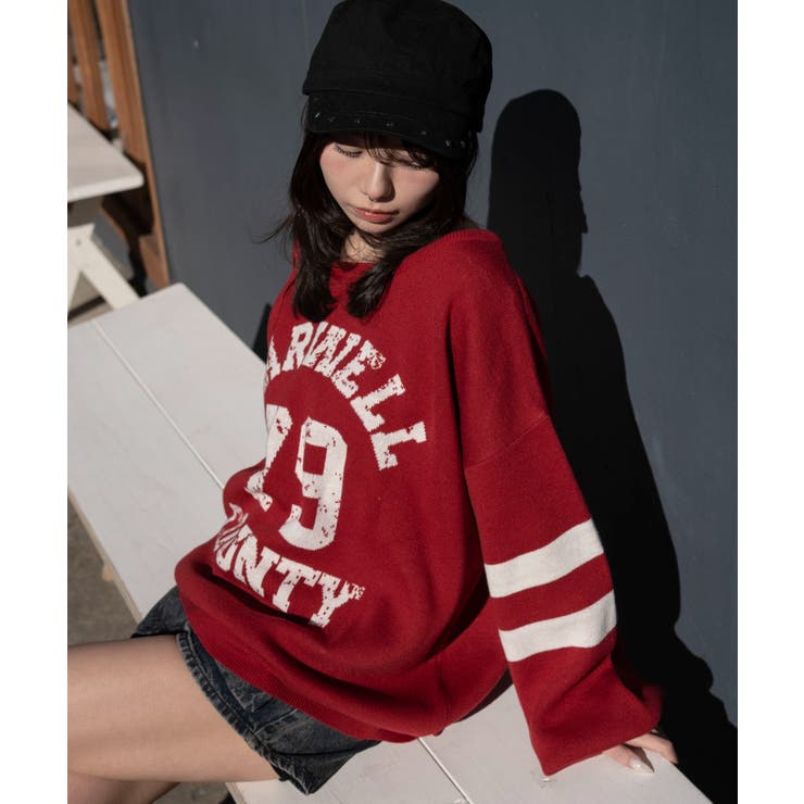 2WAYグラフィックワンショルニット | WEGO【WOMEN】 | 詳細画像7 