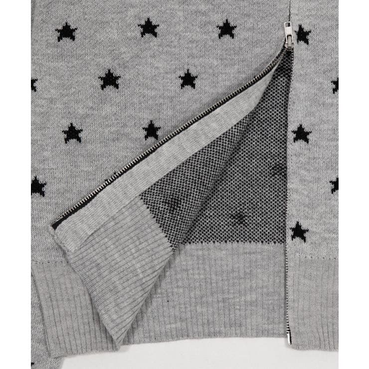 総柄ジャガードニットZIPパーカー | WEGO【WOMEN】 | 詳細画像24 