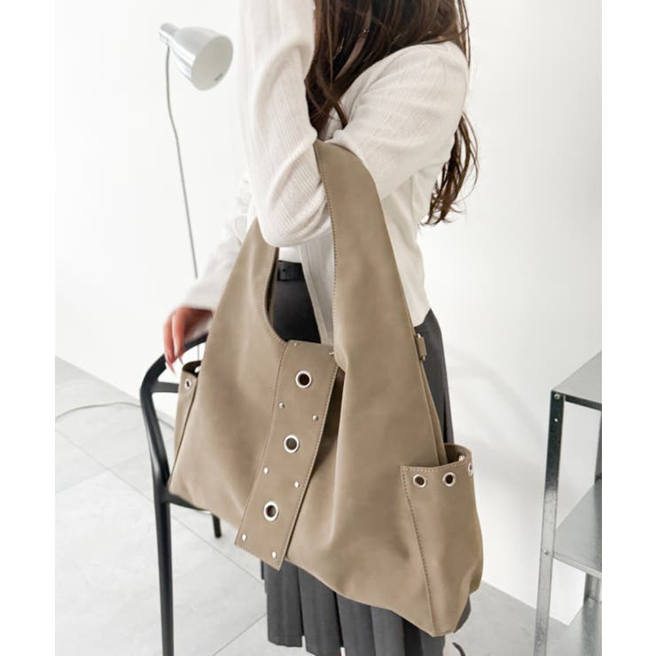 ハトメデザインワンハンドルトート | WEGO【MEN】 | 詳細画像7 