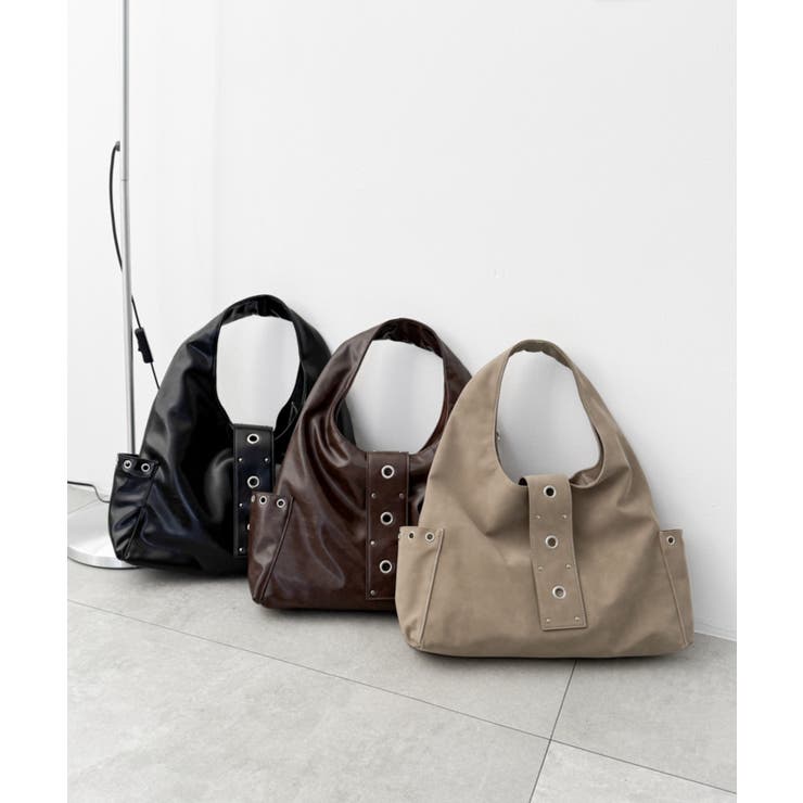 ハトメデザインワンハンドルトート | WEGO【MEN】 | 詳細画像14 