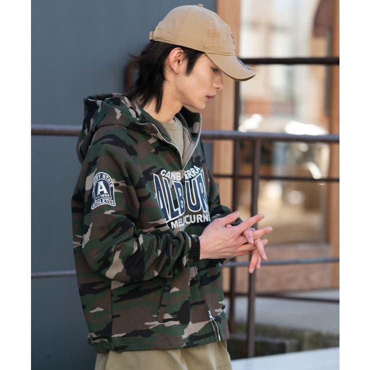 スタンドネックZIPパーカー | WEGO【MEN】 | 詳細画像17 