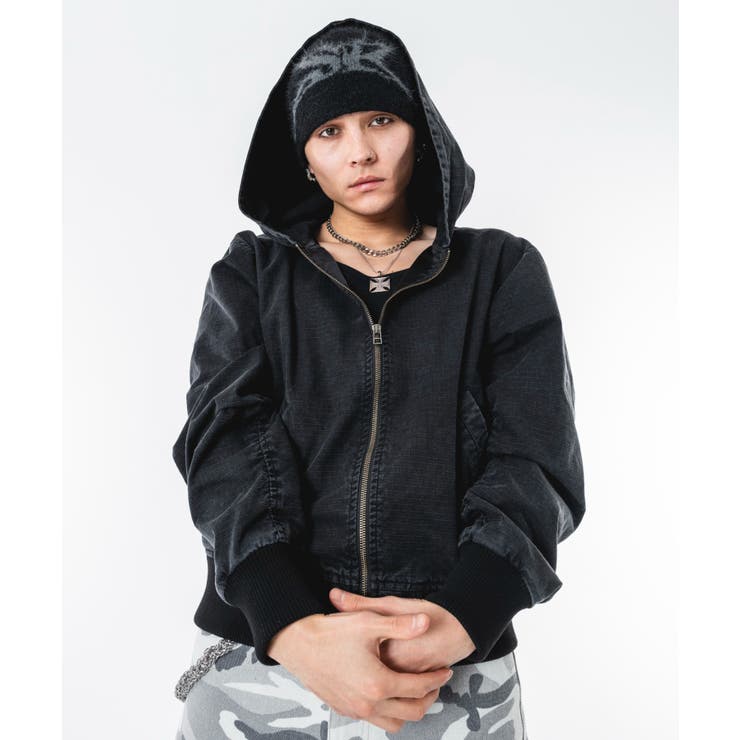 リップストップフードブルゾン | WEGO【MEN】 | 詳細画像13 