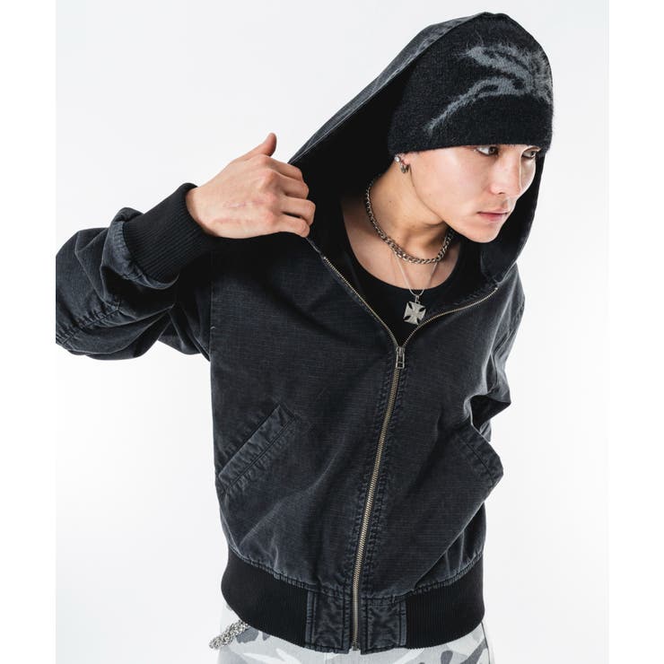 リップストップフードブルゾン | WEGO【MEN】 | 詳細画像14 