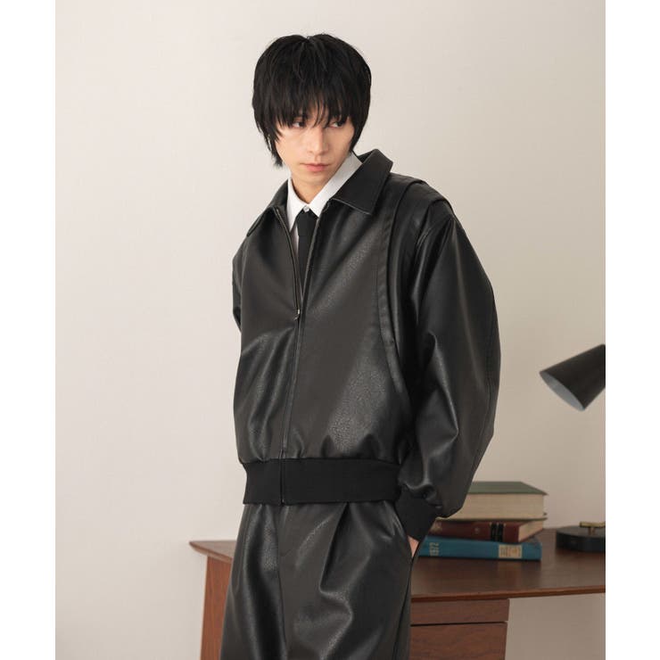 PUタックボンバージャケット | WEGO【MEN】 | 詳細画像9 