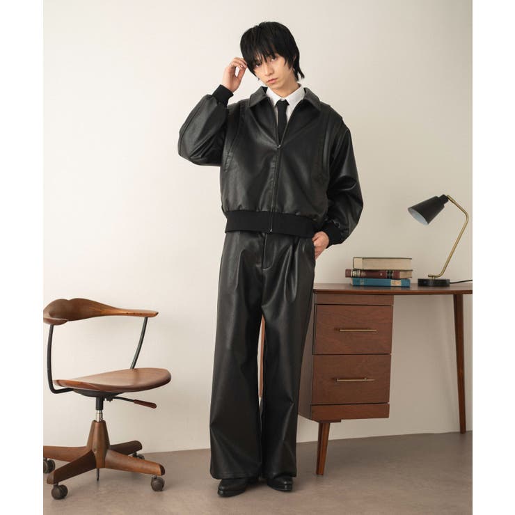 PUタックボンバージャケット | WEGO【MEN】 | 詳細画像13 