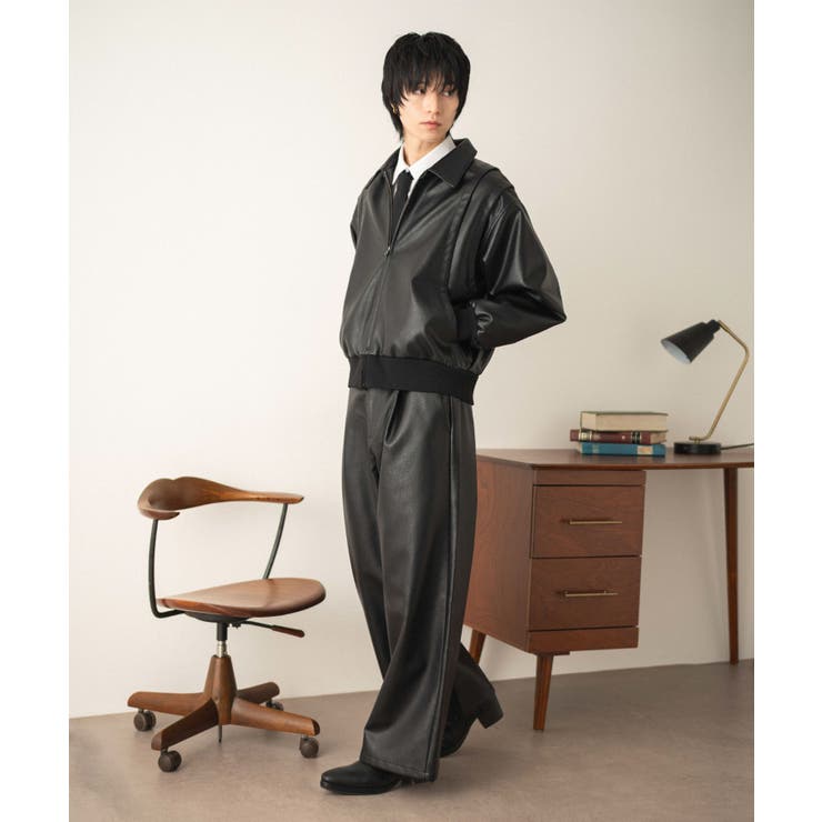 PUタックボンバージャケット | WEGO【MEN】 | 詳細画像14 