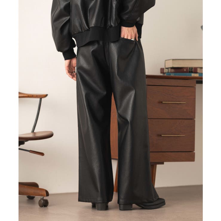 PUタックワイドトラウザー | WEGO【MEN】 | 詳細画像10 