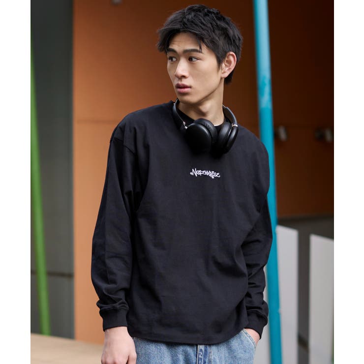ブラック | グラフィックBIG T(LS) | WEGO【MEN】