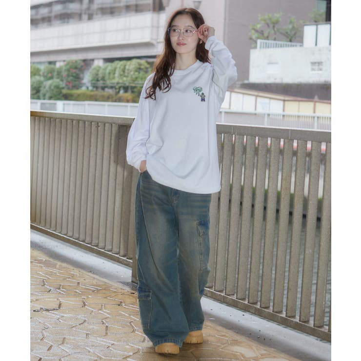 別注BENDAVISハートワンポイント刺繍T(LS) | WEGO【MEN】 | 詳細画像5 