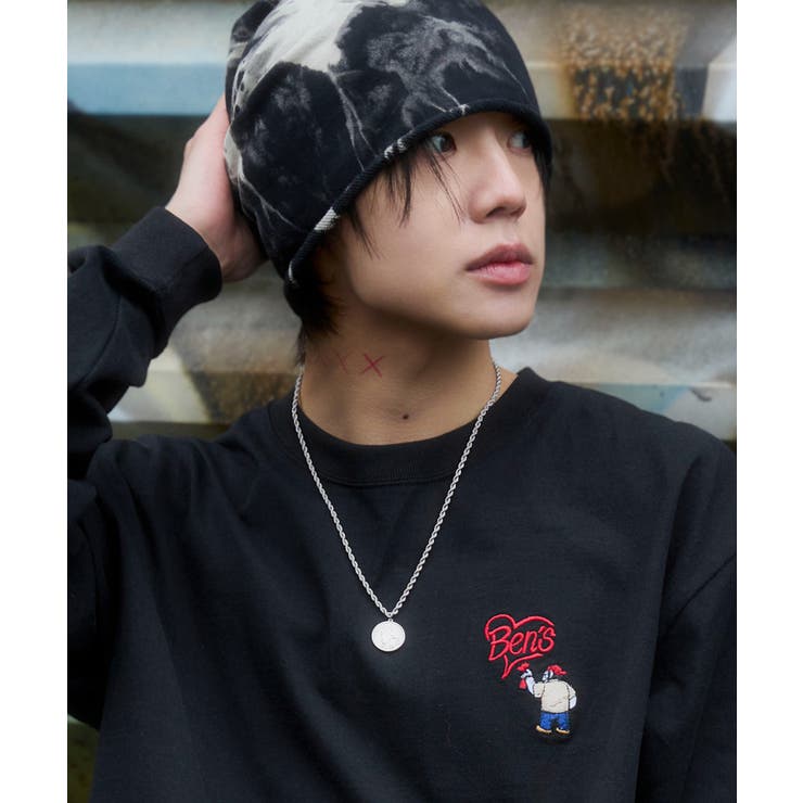 別注BENDAVISハートワンポイント刺繍T(LS) | WEGO【MEN】 | 詳細画像13 