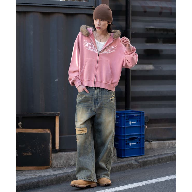 ブリーチファーグラフィックZIPパーカー | WEGO【MEN】 | 詳細画像18 