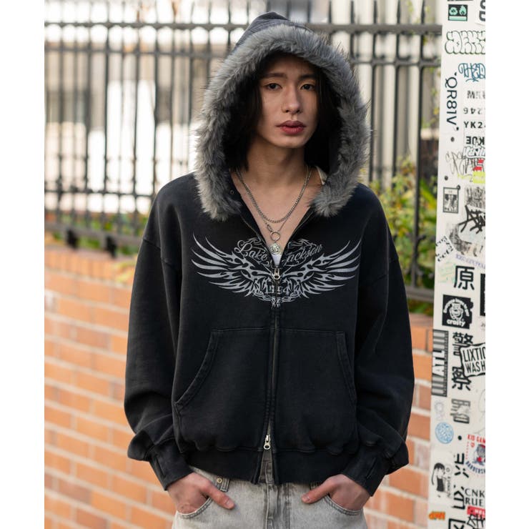 ブリーチファーグラフィックZIPパーカー | WEGO【MEN】 | 詳細画像24 