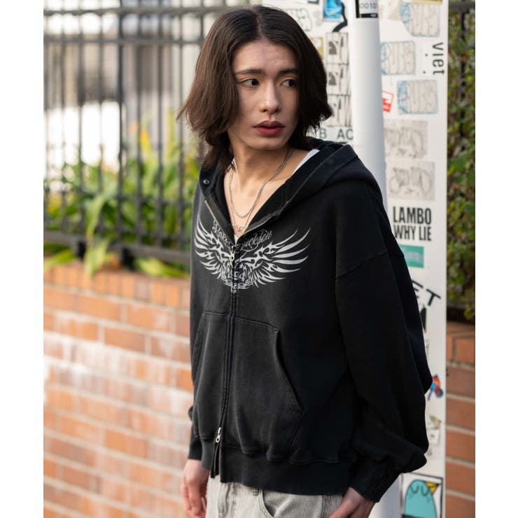 ブリーチファーグラフィックZIPパーカー | WEGO【MEN】 | 詳細画像29 