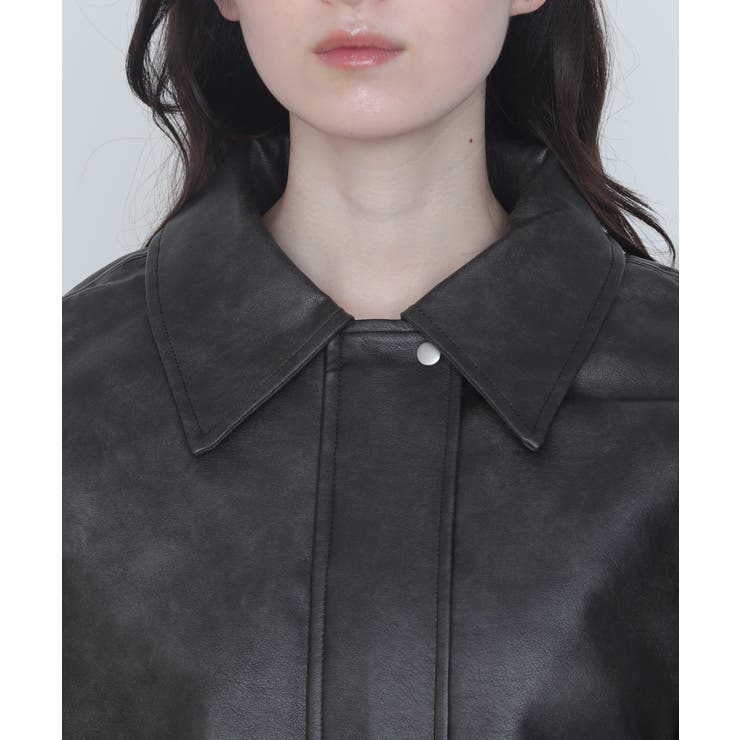 PUステンカラブルゾン | WEGO【WOMEN】 | 詳細画像4 