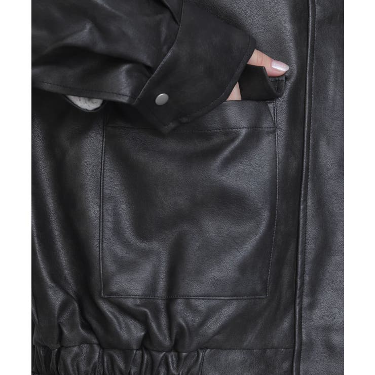 PUステンカラブルゾン | WEGO【WOMEN】 | 詳細画像7 