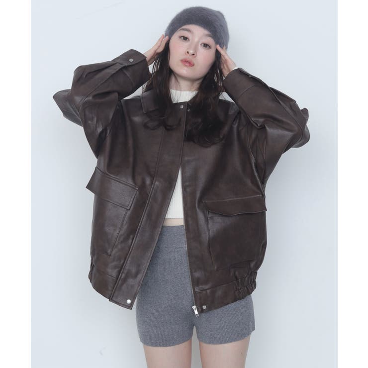 PUステンカラブルゾン | WEGO【WOMEN】 | 詳細画像10 