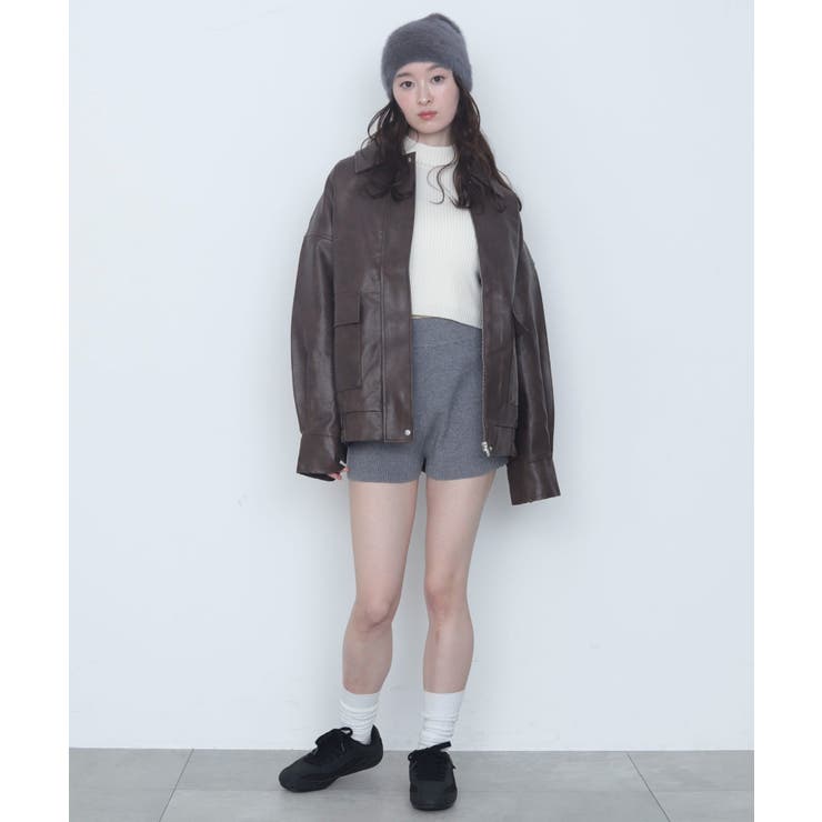 PUステンカラブルゾン | WEGO【WOMEN】 | 詳細画像11 