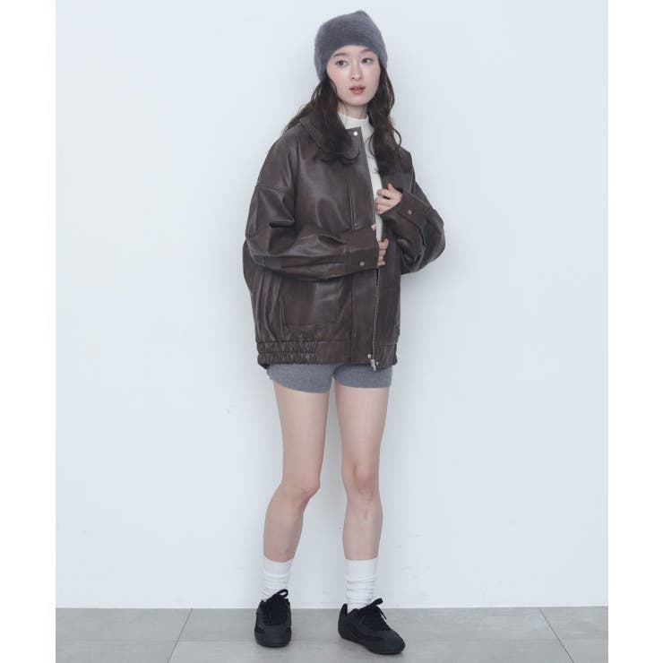 PUステンカラブルゾン | WEGO【WOMEN】 | 詳細画像12 