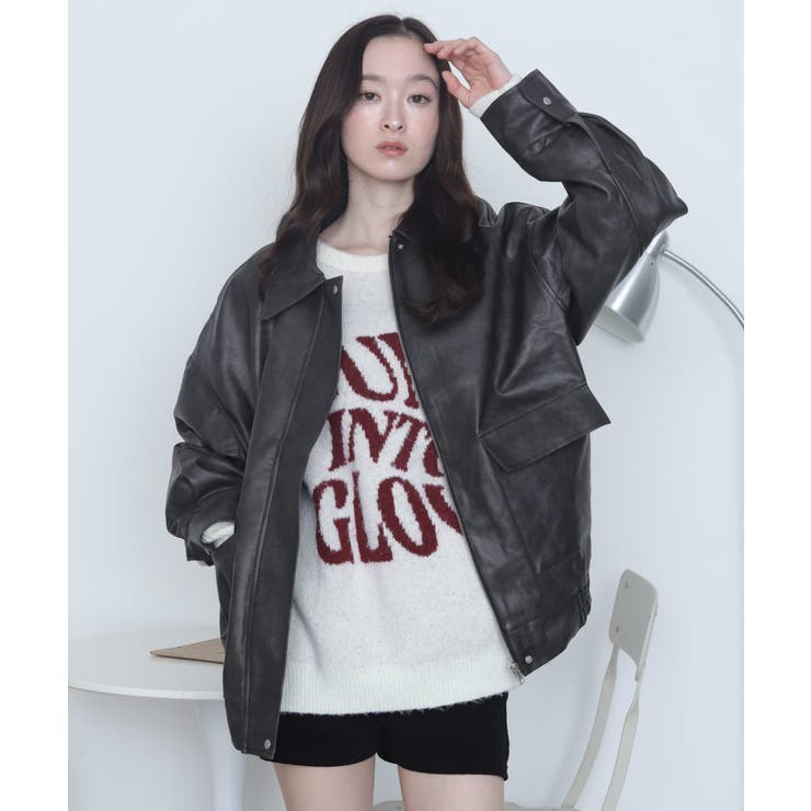 PUステンカラブルゾン | WEGO【WOMEN】 | 詳細画像13 