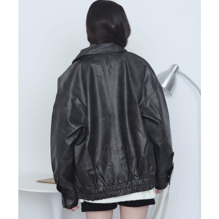 PUステンカラブルゾン | WEGO【WOMEN】 | 詳細画像17 