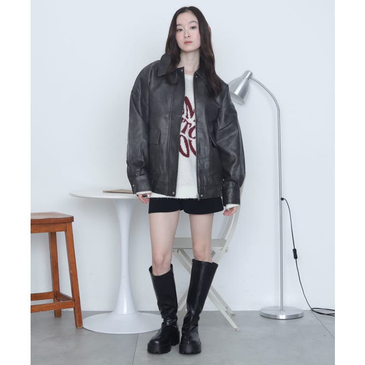 PUステンカラブルゾン | WEGO【WOMEN】 | 詳細画像19 