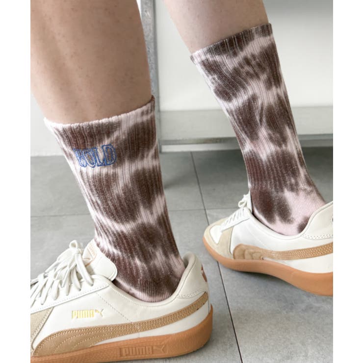 刺繍ロゴタイダイソックス | WEGO【MEN】 | 詳細画像1 