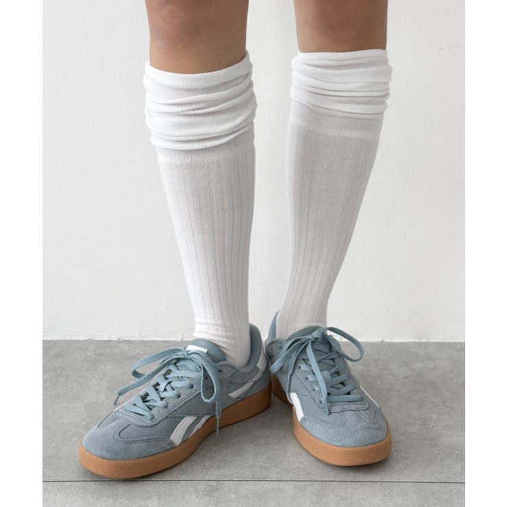 クシュクシュ切替リブムジニーハイソックス | WEGO【WOMEN】 | 詳細画像2 