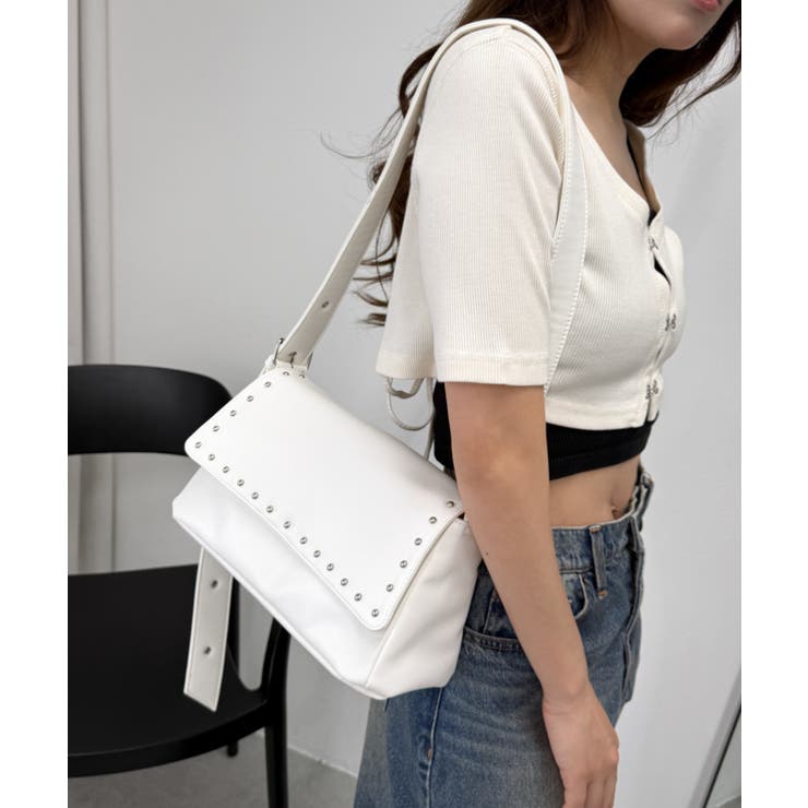 ホワイト | フラップスタッズショルダー | WEGO【MEN】