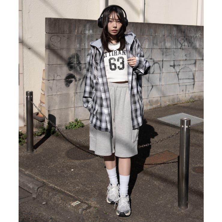 オンブレチェックフードシャツ(LS) | WEGO【MEN】 | 詳細画像33 