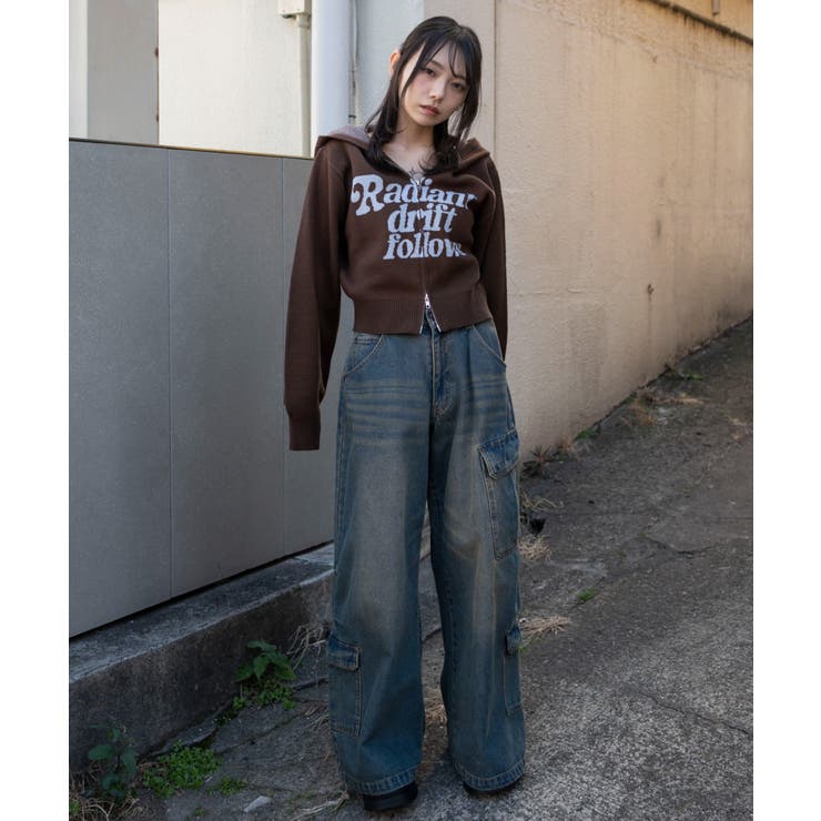 グラフィックジャガードニットZIPパーカー | WEGO【WOMEN】 | 詳細画像17 
