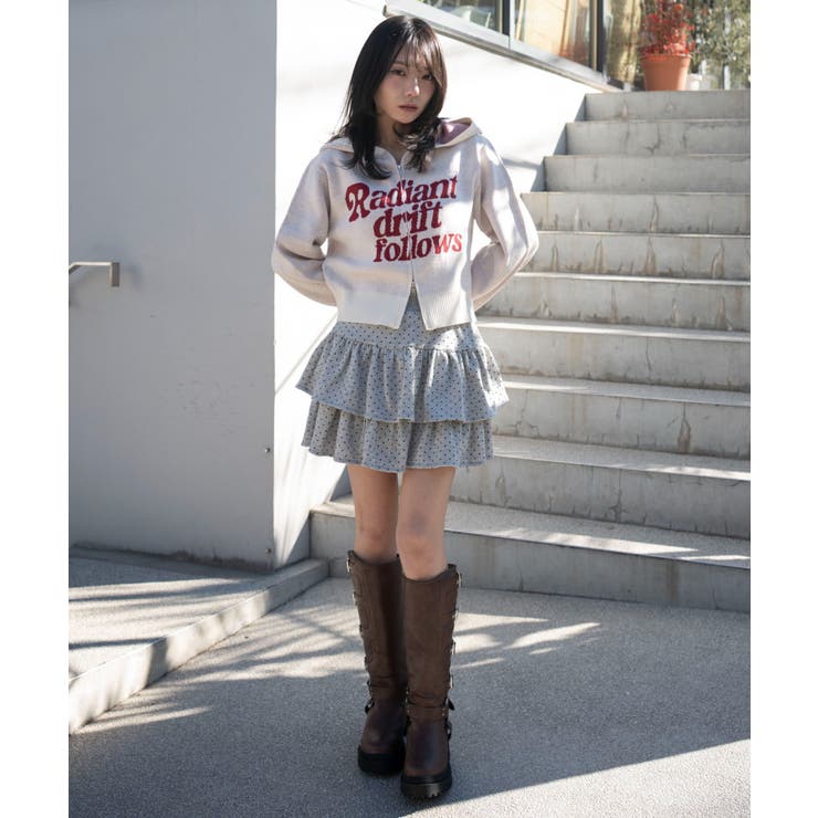 グラフィックジャガードニットZIPパーカー | WEGO【WOMEN】 | 詳細画像21 