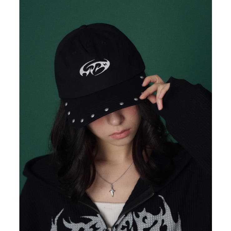 ブラック | スタッズロゴキャップ | WEGO【MEN】