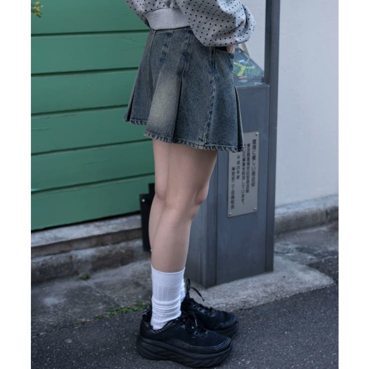 デニムプリーツミニスカート | WEGO【WOMEN】 | 詳細画像10 