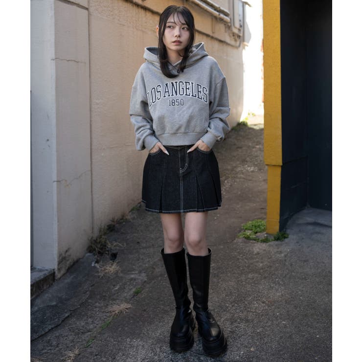 デニムプリーツミニスカート | WEGO【WOMEN】 | 詳細画像21 