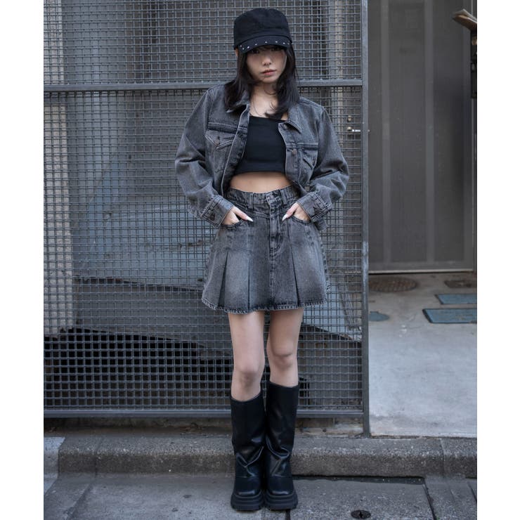 デニムプリーツミニスカート | WEGO【WOMEN】 | 詳細画像27 