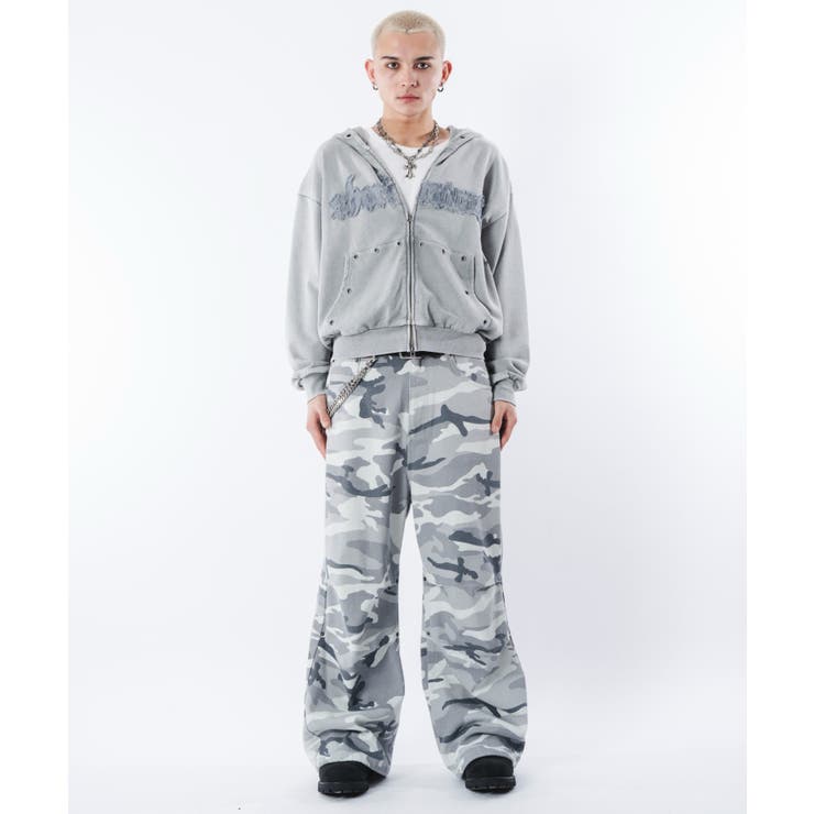 ブリーチハトメZIPパーカー | WEGO【MEN】 | 詳細画像20 