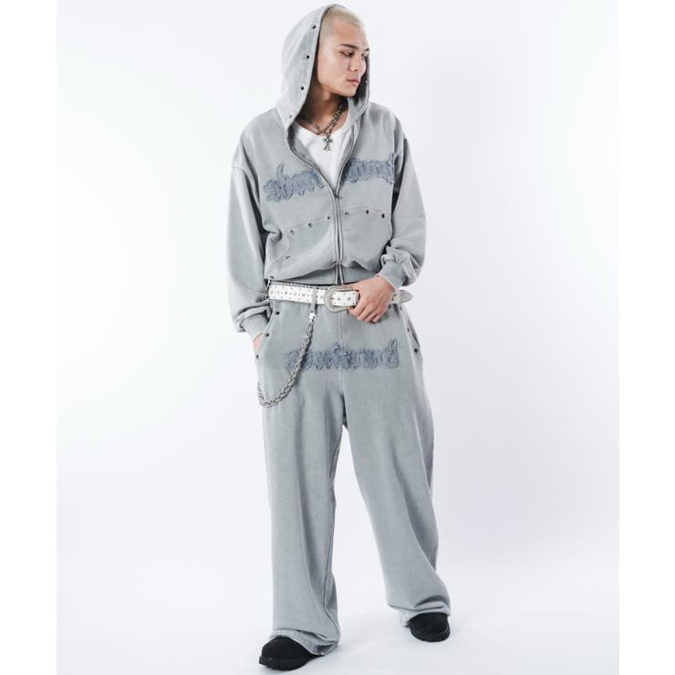 ブリーチハトメZIPパーカー | WEGO【MEN】 | 詳細画像28 