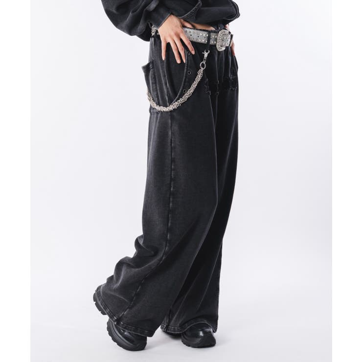 ブリーチハトメスウェットパンツ | WEGO【MEN】 | 詳細画像53 