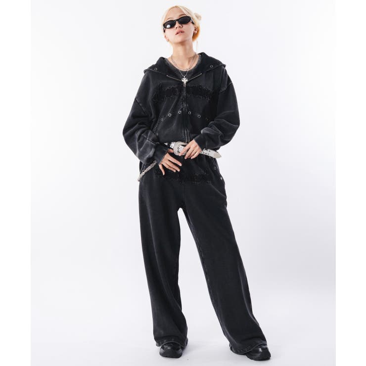 ブリーチハトメスウェットパンツ | WEGO【MEN】 | 詳細画像62 