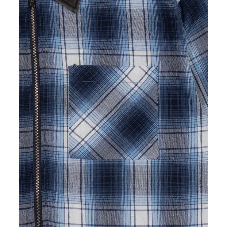 オンブレチェックシャツジャケット | WEGO【MEN】 | 詳細画像33 