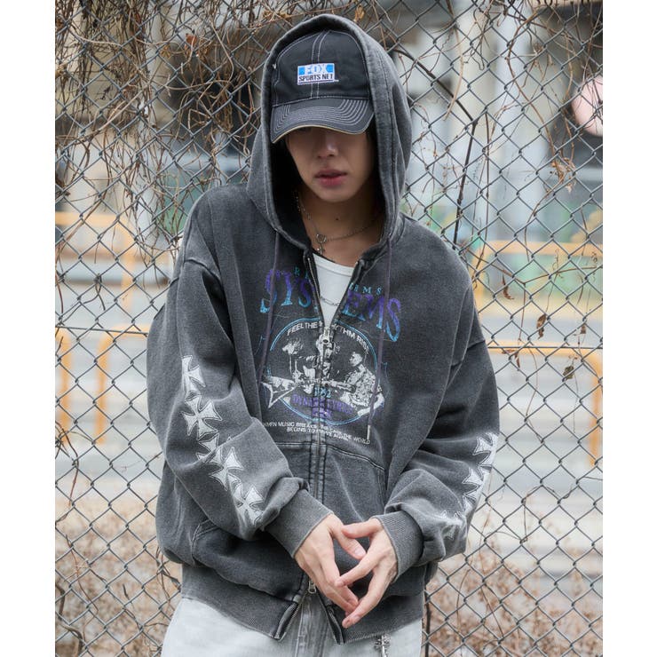 柄2 | ブリーチグラフィックZIPパーカー | WEGO【MEN】