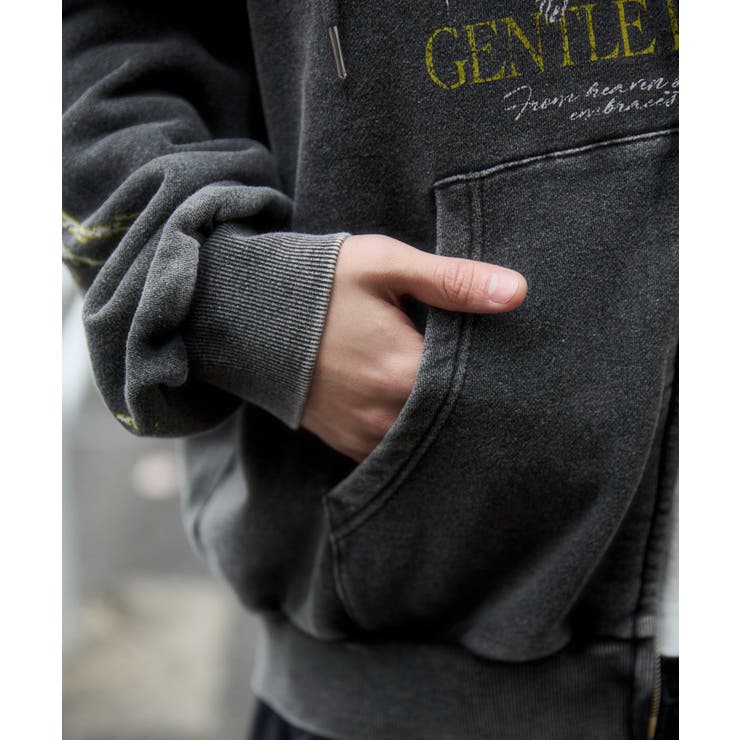 ブリーチグラフィックZIPパーカー | WEGO【MEN】 | 詳細画像9 