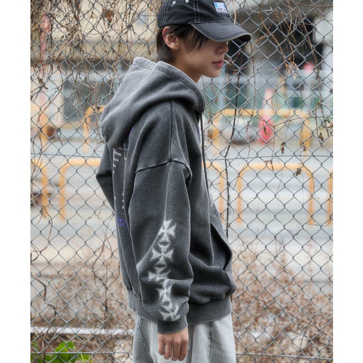 ブリーチグラフィックZIPパーカー | WEGO【MEN】 | 詳細画像23 