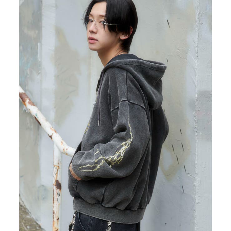 ブリーチグラフィックZIPパーカー | WEGO【MEN】 | 詳細画像29 