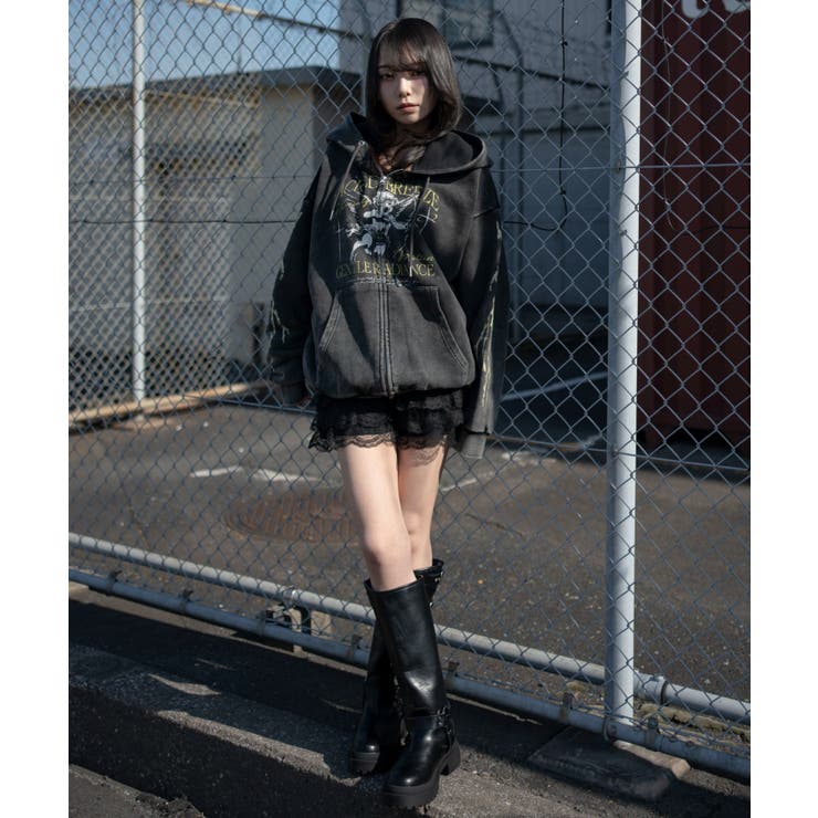 ブリーチグラフィックZIPパーカー | WEGO【MEN】 | 詳細画像39 